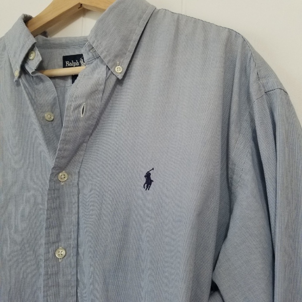 Men's Ralph Lauren Blue Button Down Shirt